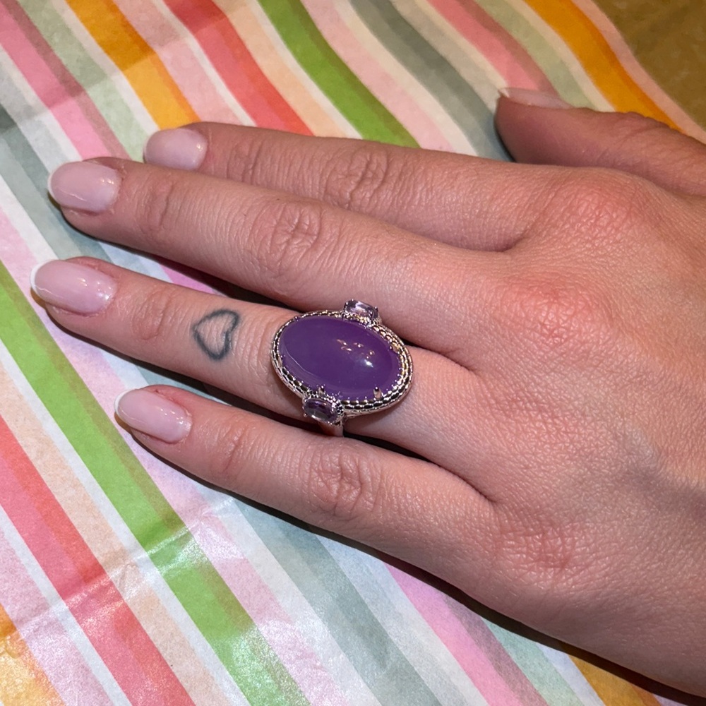 Stunning Amethyst Silver Ring